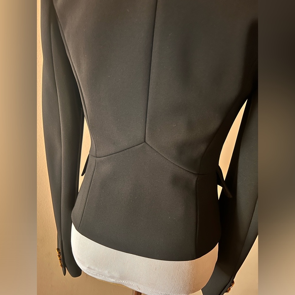 NWT Emilio Pucci Black Blazer Jacket Italy Size 38 US 4 - Picture 4 of 16